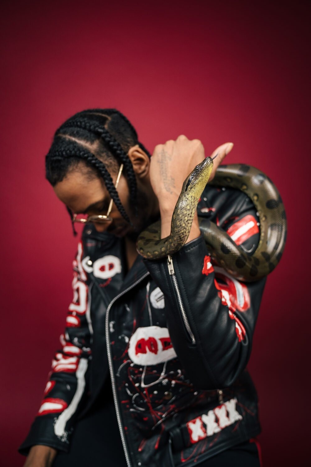 Glasses – Akila, Hoodie – 66 North, Jacket – Moose Knuckles Canada, Sweats – Collusion Studios