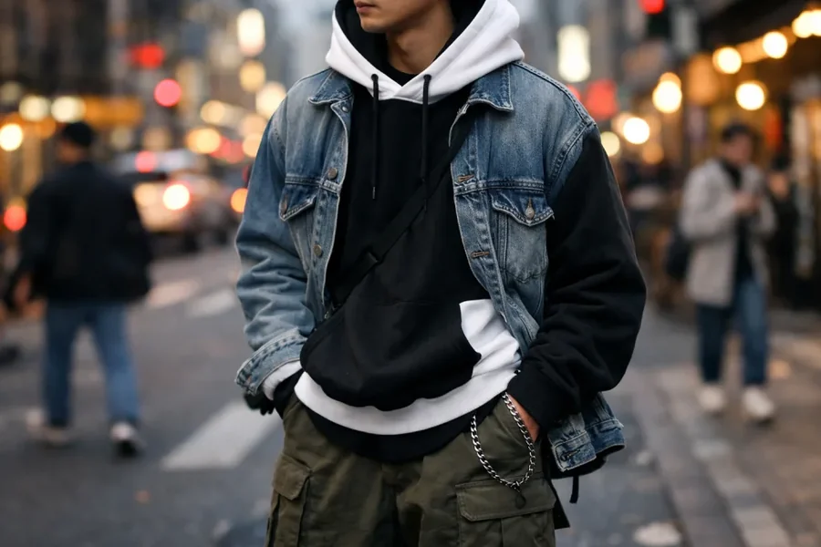 Black And White Hoodie