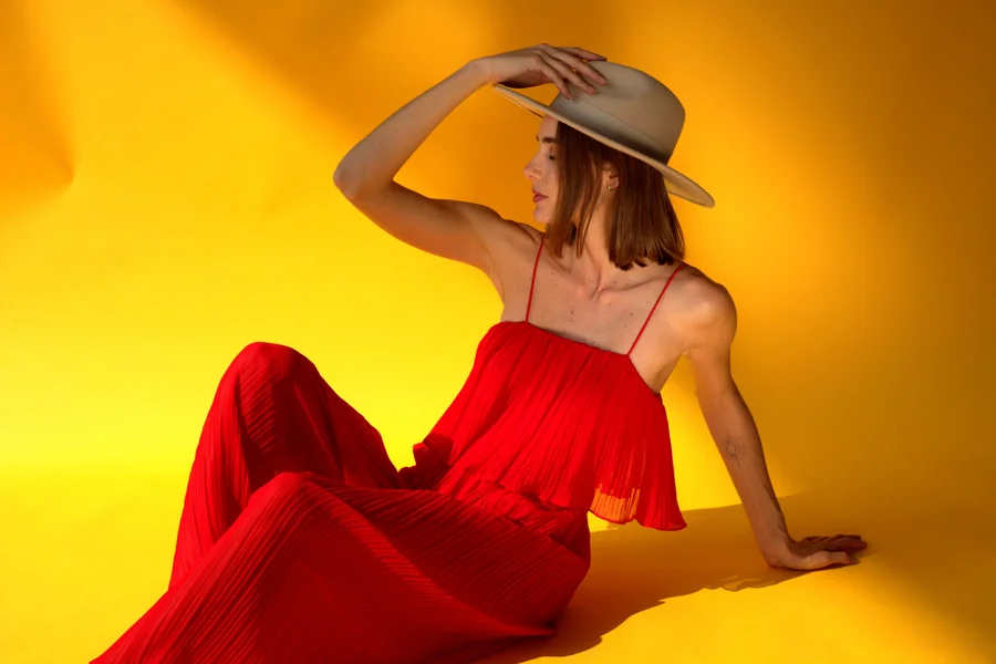Pleated Maxi Dress