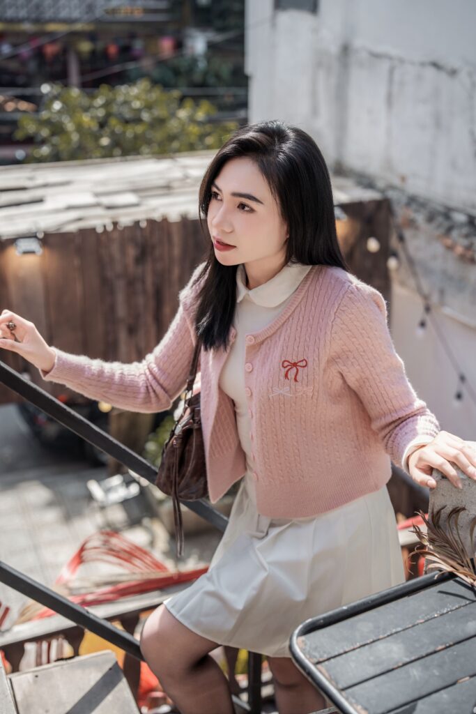 pink bow sweater
