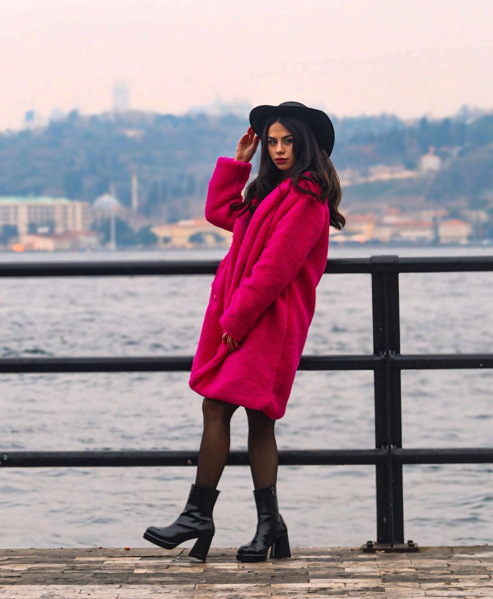pink mink coat