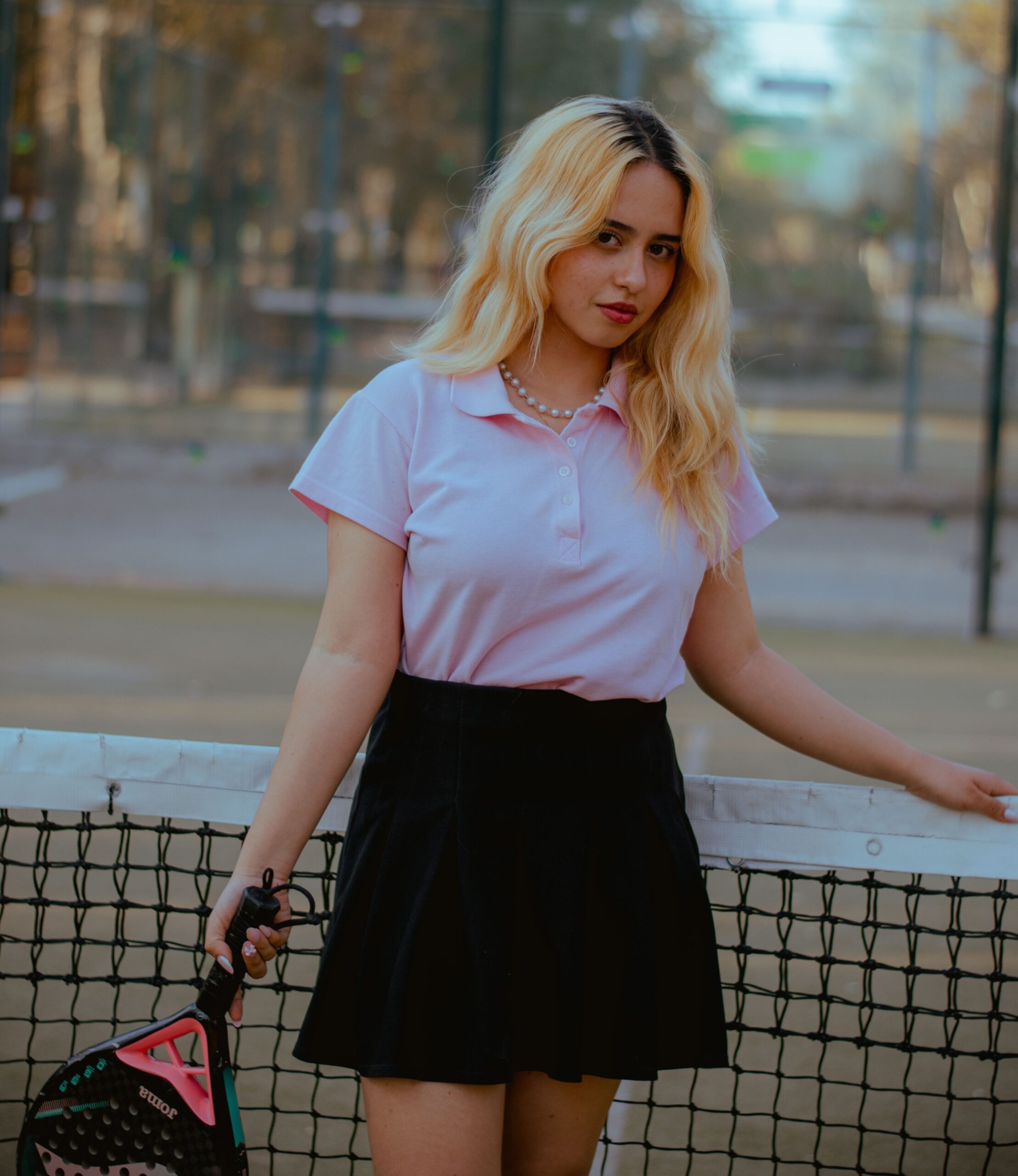 pink polo set