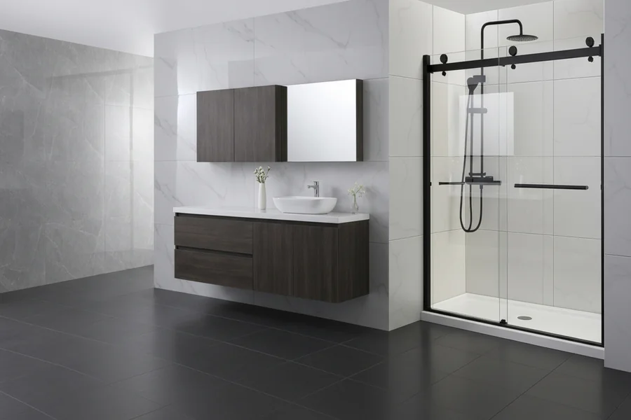 Frameless Bypass Shower Doors